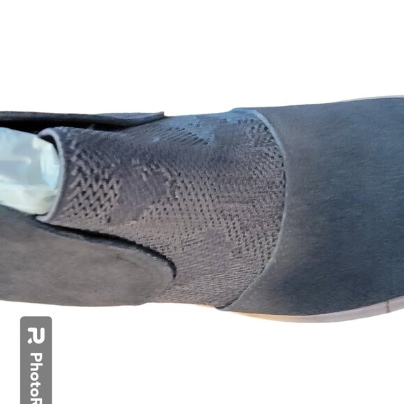 All Black Womens Nu Banded Gray Ankle Boots Shoes 36.5 Medium - Picture 7 of 14